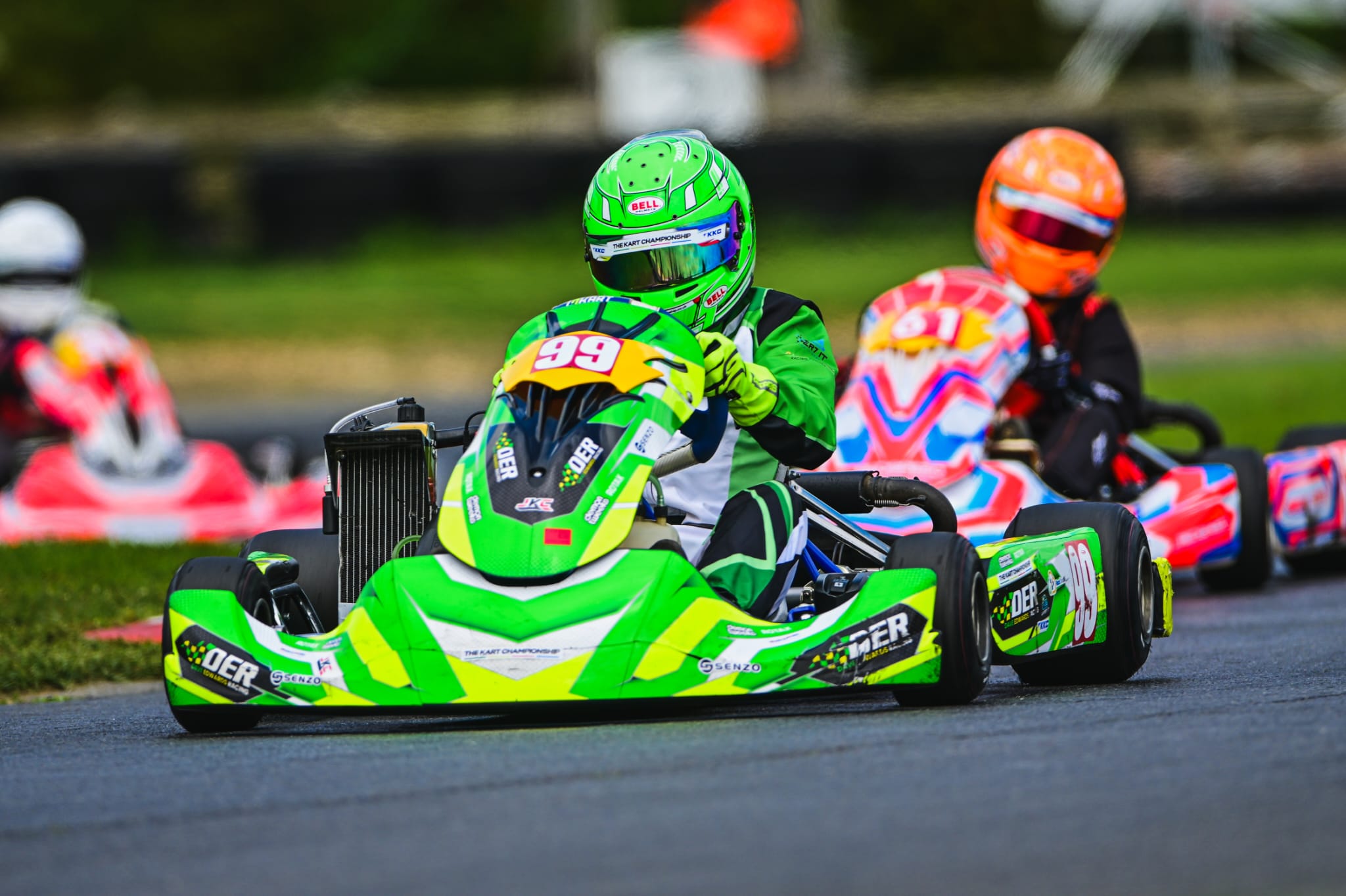 DER kart number 99 racing